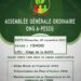 L’ONG A-PESEG tiendra son Assemblée Générale Ordinaire (AGO) le dimanche 9 novembre 2025 à 15h00 au siège de la MAOG