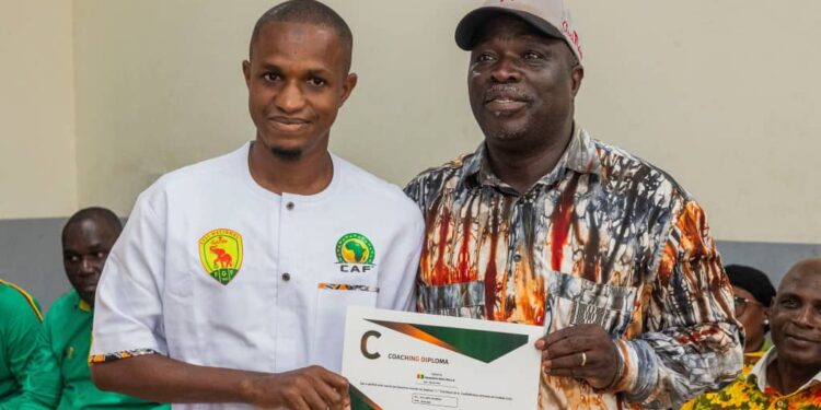 SPORT: la remise des diplômes Licence C CAF, Mamadou Dian Diallo, un jeune talent à suivre dans le football guinéen